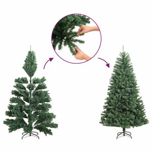 Halb Weihnachtsbaum Schwarz 150cm