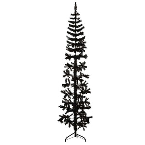 Halb-Weihnachtsbaum Schwarz 180cm