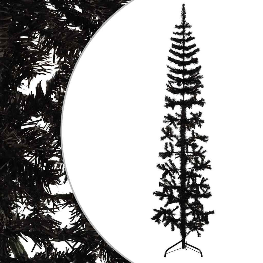 Halb Weihnachtsbaum Schwarz 210cm