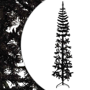 Halb Weihnachtsbaum Schwarz 210cm