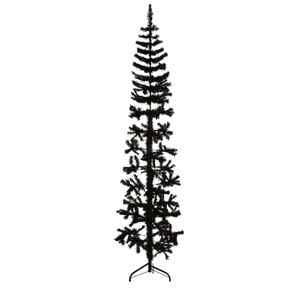 Halb-Weihnachtsbaum Schwarz 240cm