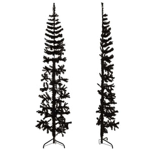 Halb-Weihnachtsbaum Schwarz 240cm