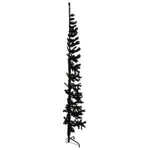 Halb-Weihnachtsbaum Schwarz 240cm