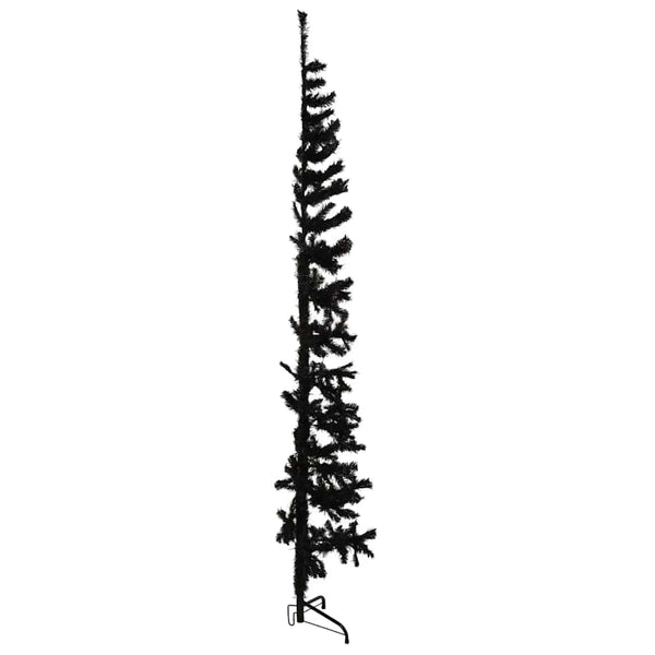 Halb-Weihnachtsbaum Schwarz 240cm