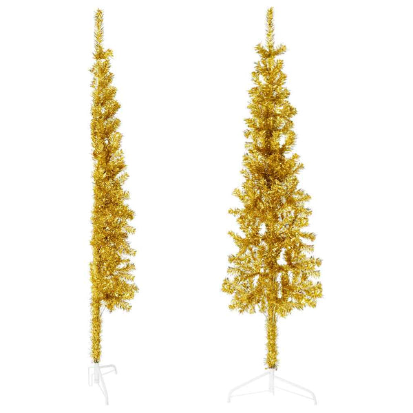 Goldener Halb-Weihnachtsbaum 120cm