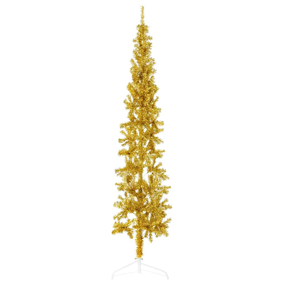 Goldener Halb-Weihnachtsbaum 180cm