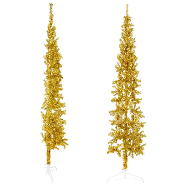 Goldener Halb-Weihnachtsbaum 180cm