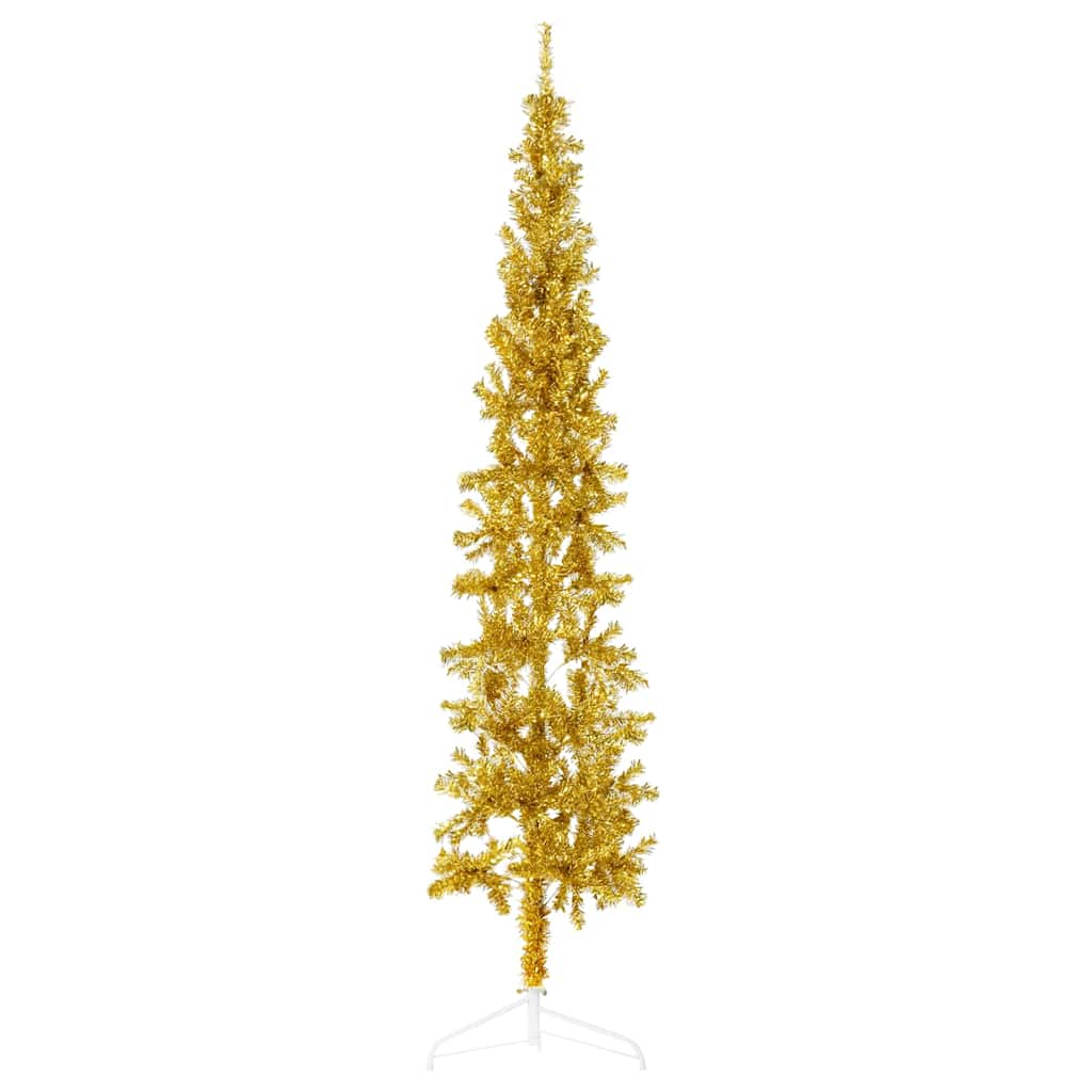 Goldener Halb-Weihnachtsbaum 240cm
