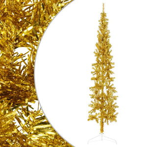 Goldener Halb-Weihnachtsbaum 240cm