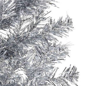 Halb-Weihnachtsbaum Silber Schlank 120cm