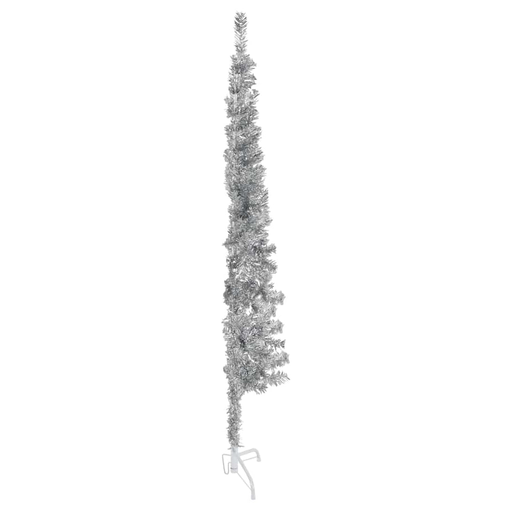 Halb Weihnachtsbaum Silber 150cm