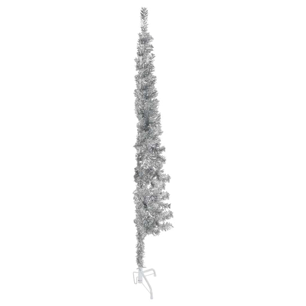 Halb Weihnachtsbaum Silber 150cm