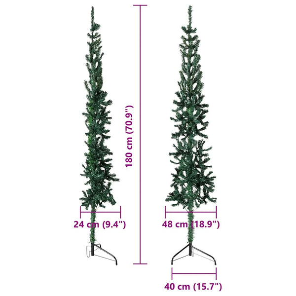 Halb Weihnachtsbaum Grün 180cm