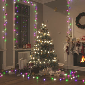 400 LED Lichterkette Pastell Mehrfarbig 40m