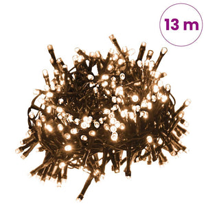 LED Lichterkette 400 LEDs Warmweiß 13m