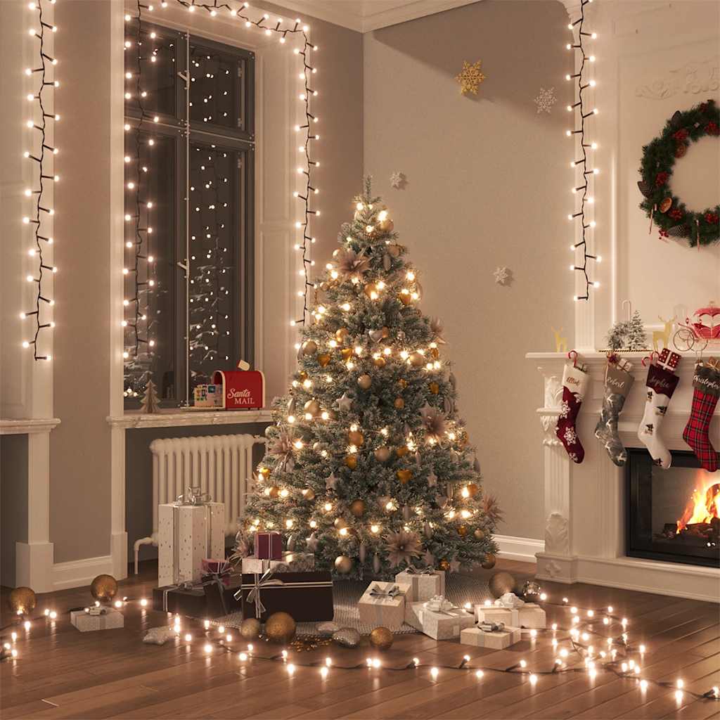 LED Lichterkette 400 LEDs Warmweiß 13m