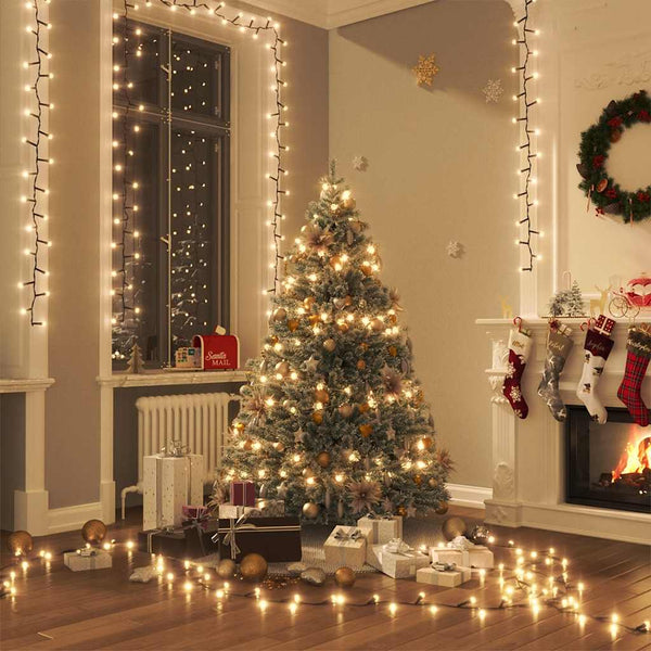 LED Lichterkette 3000 LEDs Warmweiß 65m