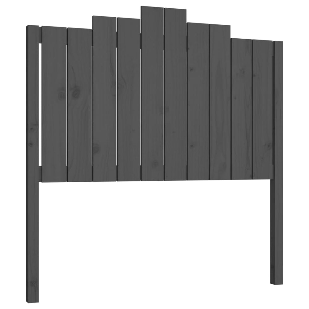 vidaXL Tête de lit gris 106x4x110 cm bois de pin massif