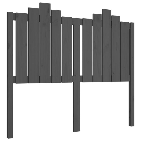 Graues Kiefer Massivholz Kopfteil 126cm
