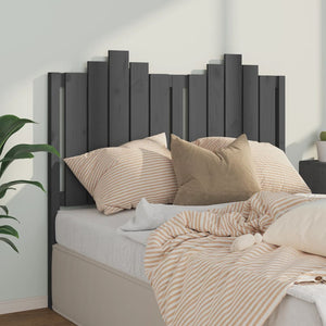 Graues Kiefer Massivholz Kopfteil 126cm