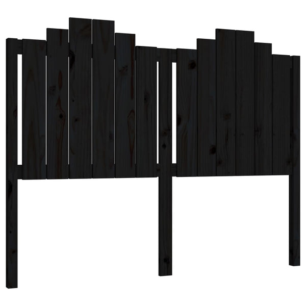Schwarzes Kopfteil 146cm Kiefer Massivholz