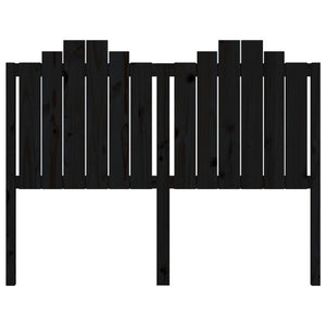 Schwarzes Kopfteil 146cm Kiefer Massivholz