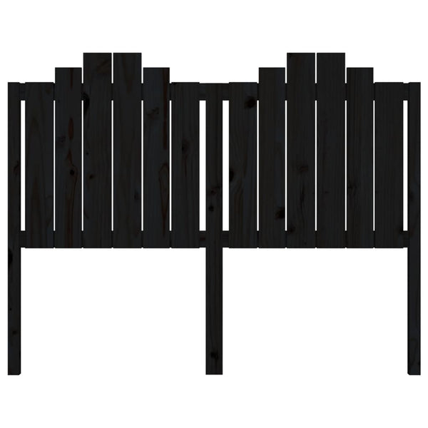 Schwarzes Kopfteil 146cm Kiefer Massivholz