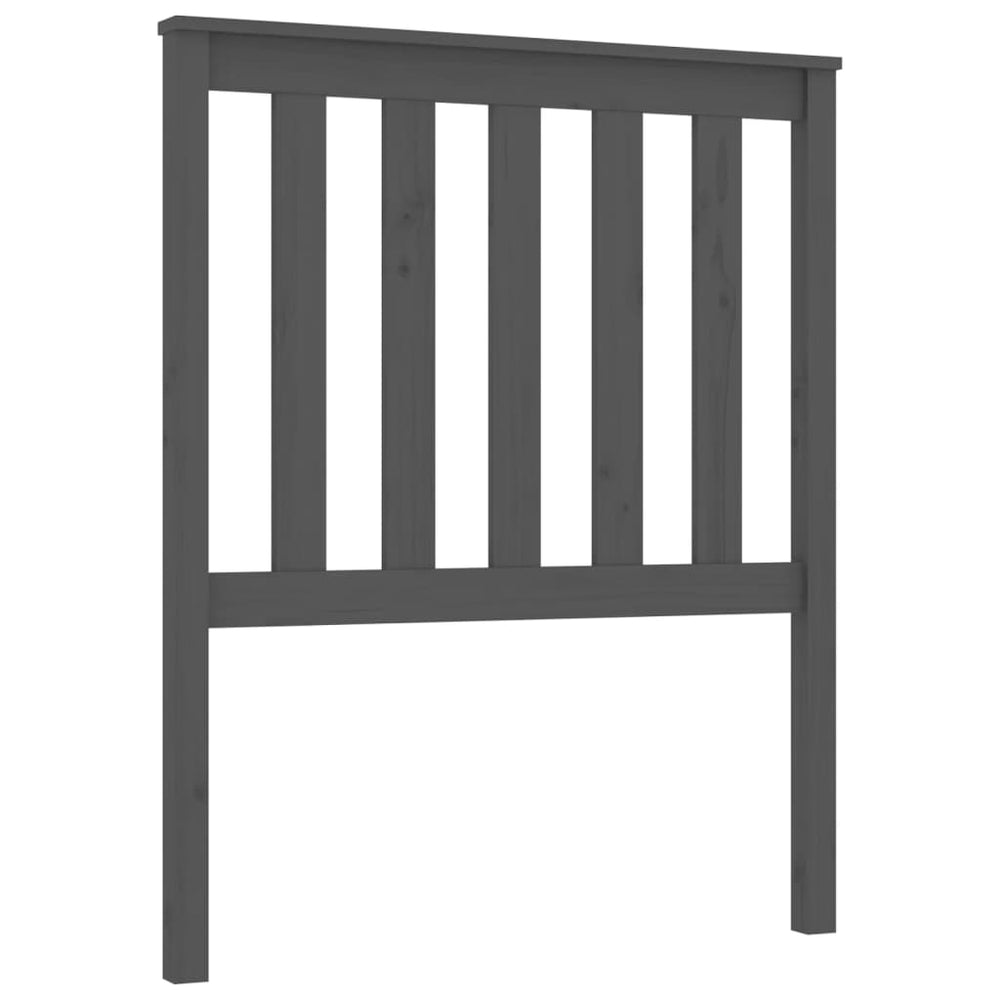 vidaXL Tête de lit gris 81x6x101 cm Pin massif
