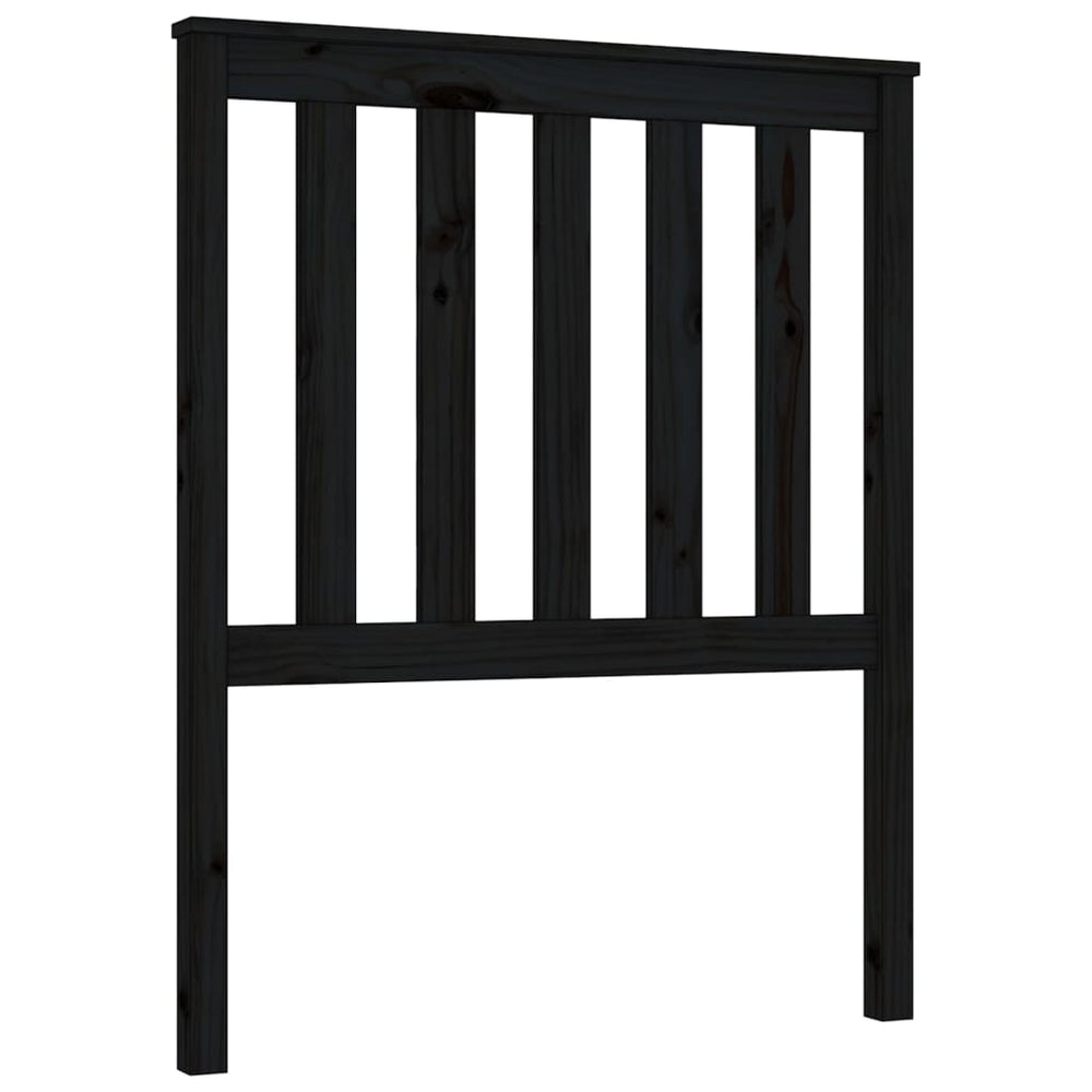 vidaXL Tête de lit Noir 81x6x101 cm Bois de pin massif