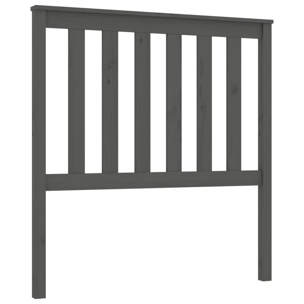 Graues Kiefer Massivholz Kopfteil 96cm