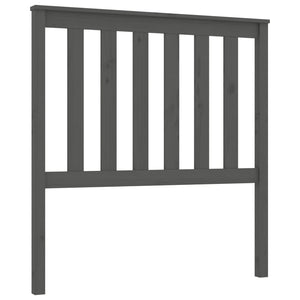 Graues Kiefer Massivholz Kopfteil 96cm