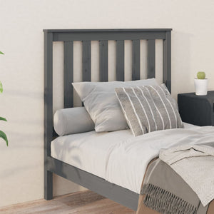 Graues Kiefer Massivholz Kopfteil 96cm