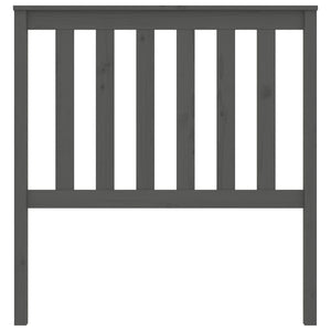 Graues Kiefer Massivholz Kopfteil 96cm