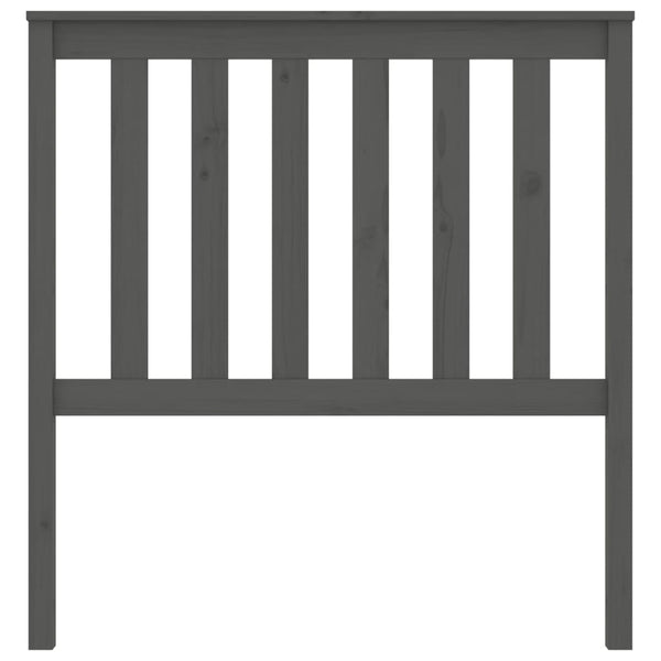 Graues Kiefer Massivholz Kopfteil 96cm