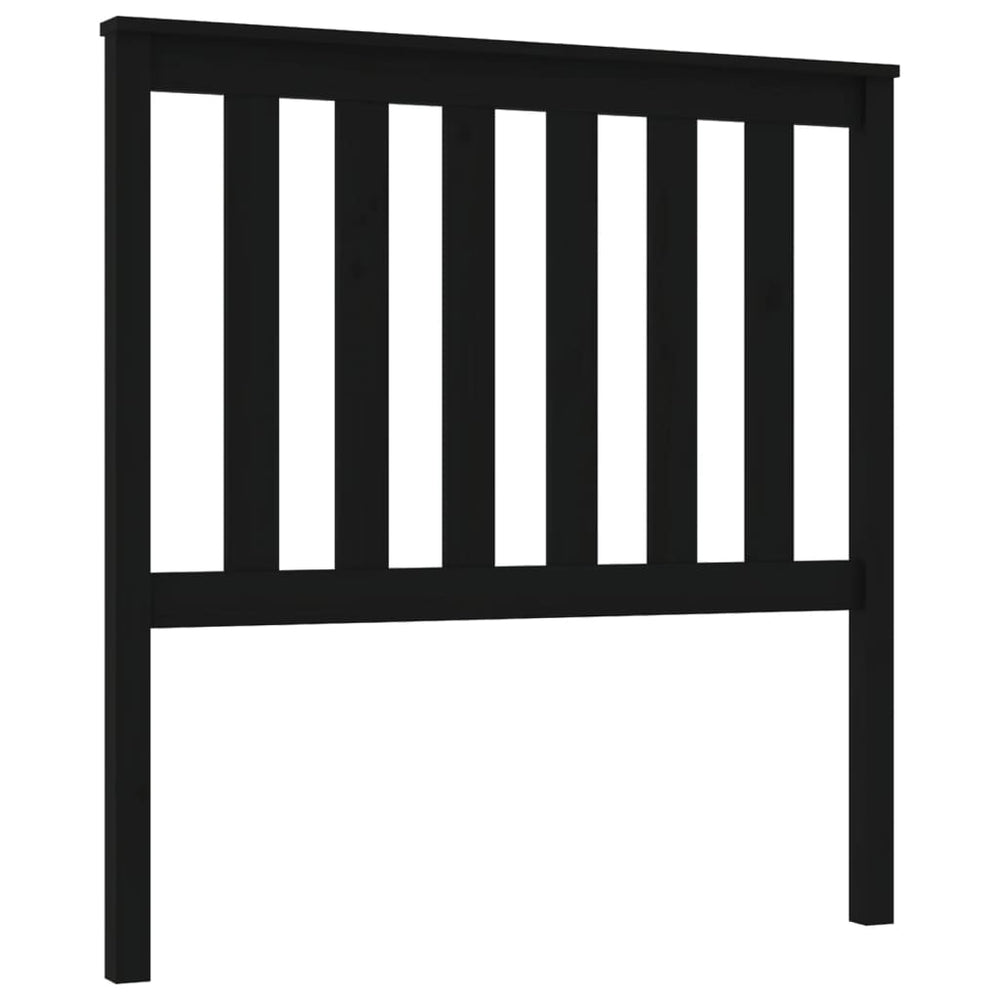 vidaXL Tête de lit Noir 96x6x101 cm Bois de pin massif
