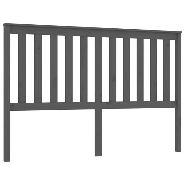 Graues Kiefer Massivholz Kopfteil 166cm