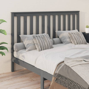 Graues Kiefer Massivholz Kopfteil 166cm
