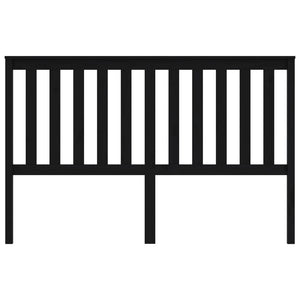 Schwarzes Kopfteil 166cm Kiefer Massivholz