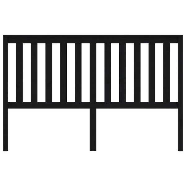 Schwarzes Kopfteil 166cm Kiefer Massivholz