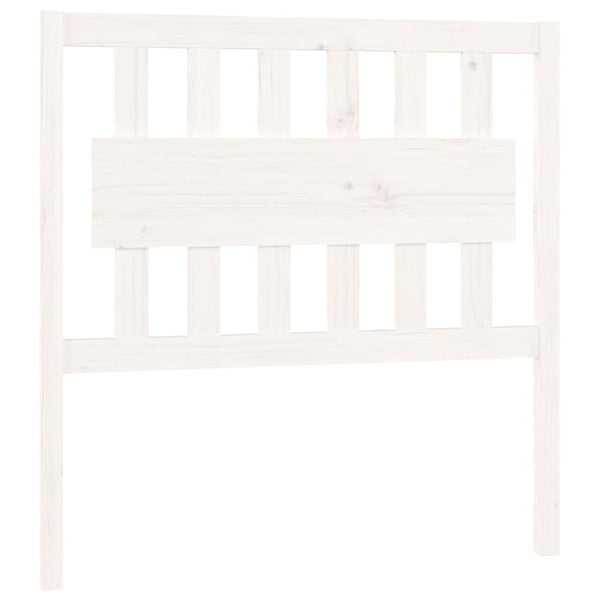Weißes Kopfteil 95,5 cm Kiefer Massivholz