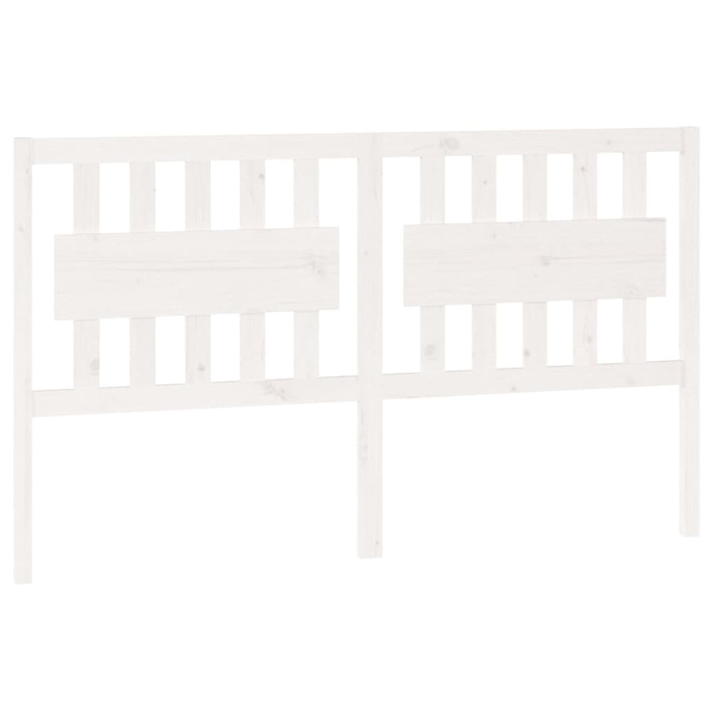 vidaXL Tête de lit Blanc 155,5x4x100 cm Bois de pin massif