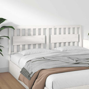 vidaXL Tête de lit Blanc 185,5x4x100 cm Bois de pin massif