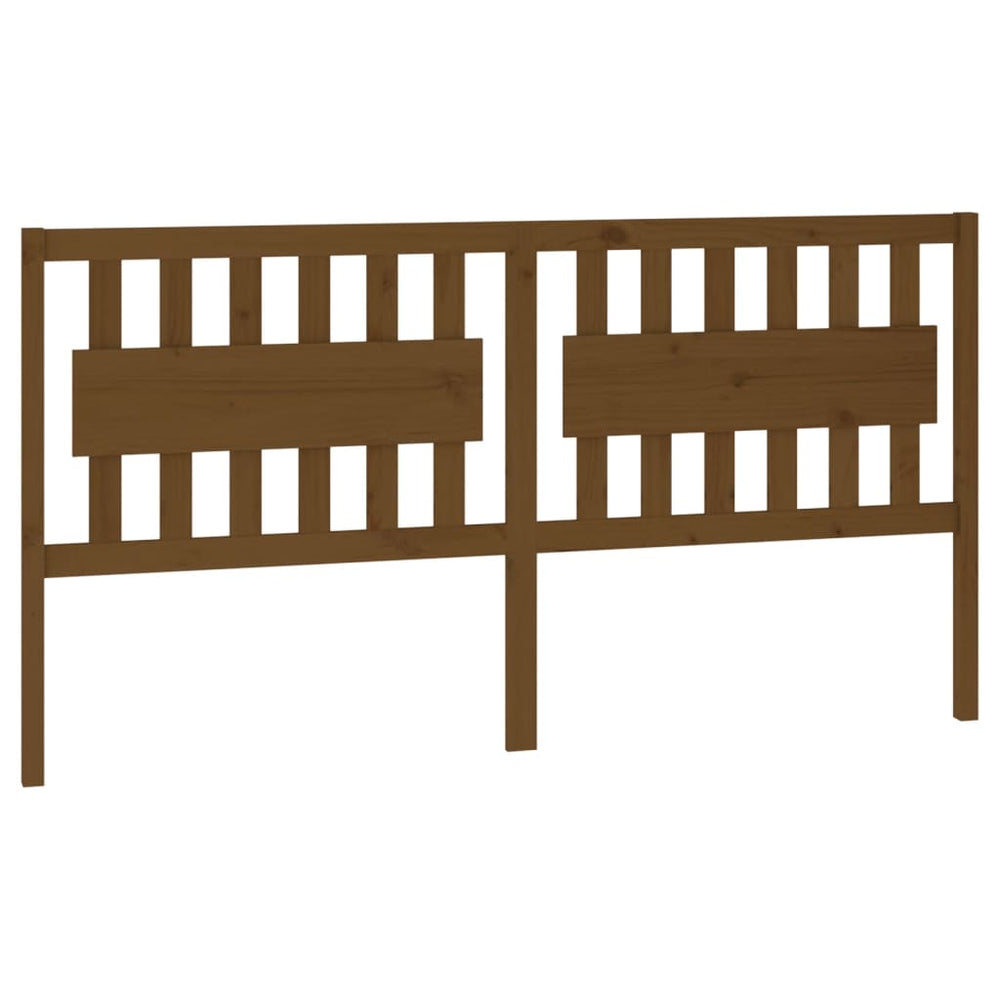 vidaXL Tête de lit marron miel 185,5x4x100 cm pin massif