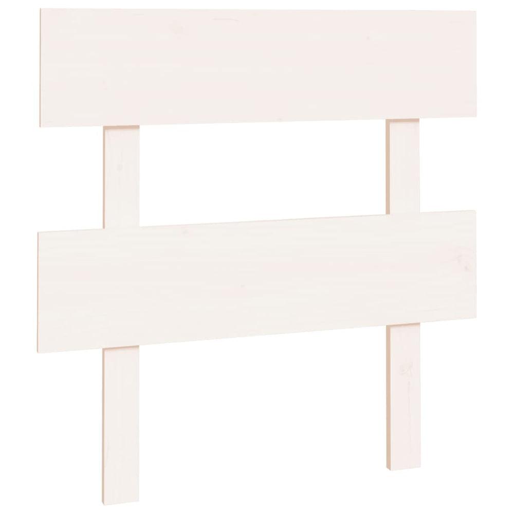 vidaXL Tête de lit Blanc 93,5x3x81 cm Bois de pin massif