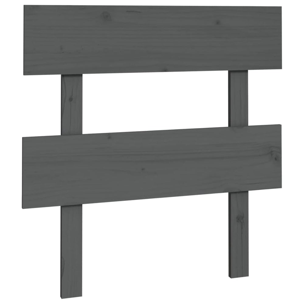 vidaXL Tête de lit gris 93,5x3x81 cm Pin massif
