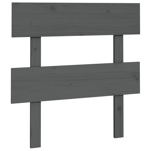Graues Kiefer Massivholz Kopfteil 93,5 cm