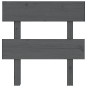 Graues Kiefer Massivholz Kopfteil 93,5 cm