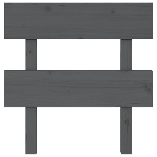 Graues Kiefer Massivholz Kopfteil 93,5 cm