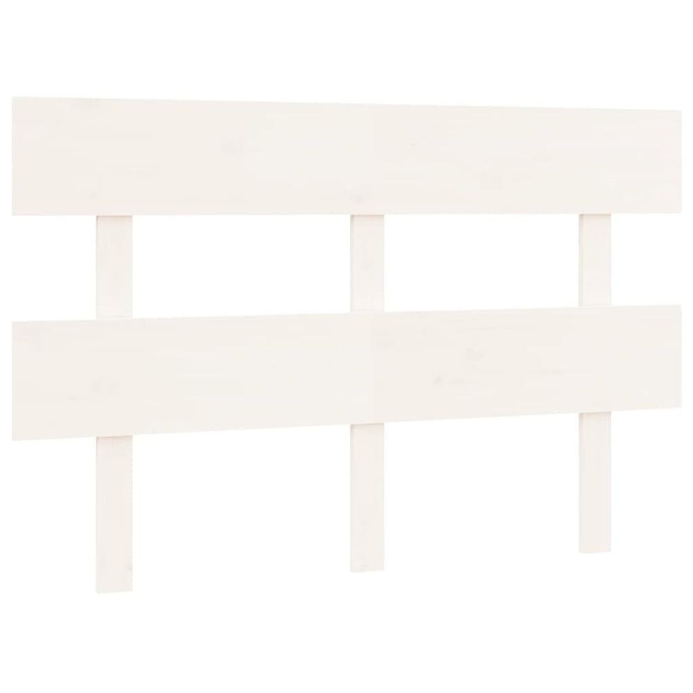 vidaXL Tête de lit blanc 124x3x81 cm Bois de pin massif