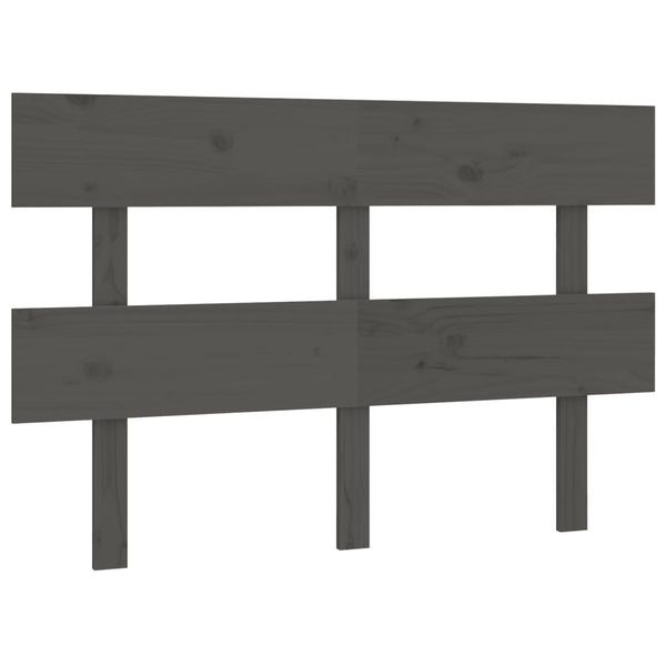 Graues Kiefer Massivholz Kopfteil 138cm